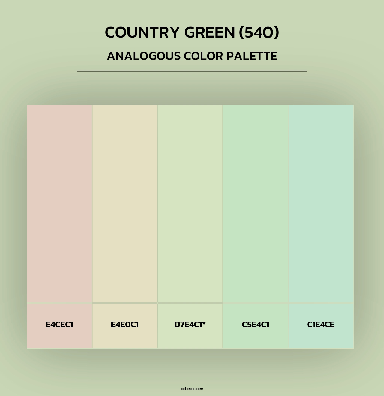 Country Green (540) - Analogous Color Palette