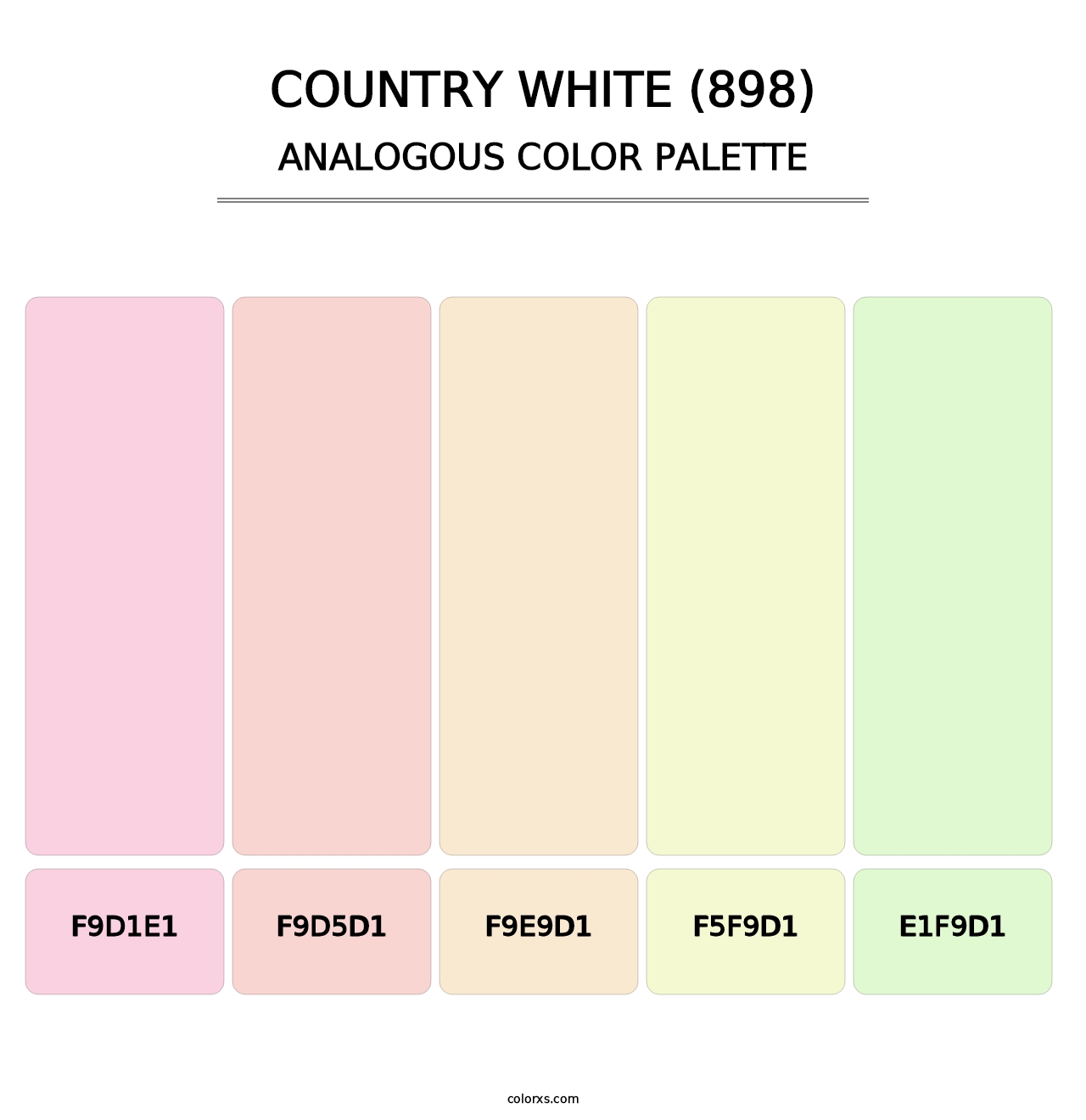 Country White (898) - Analogous Color Palette