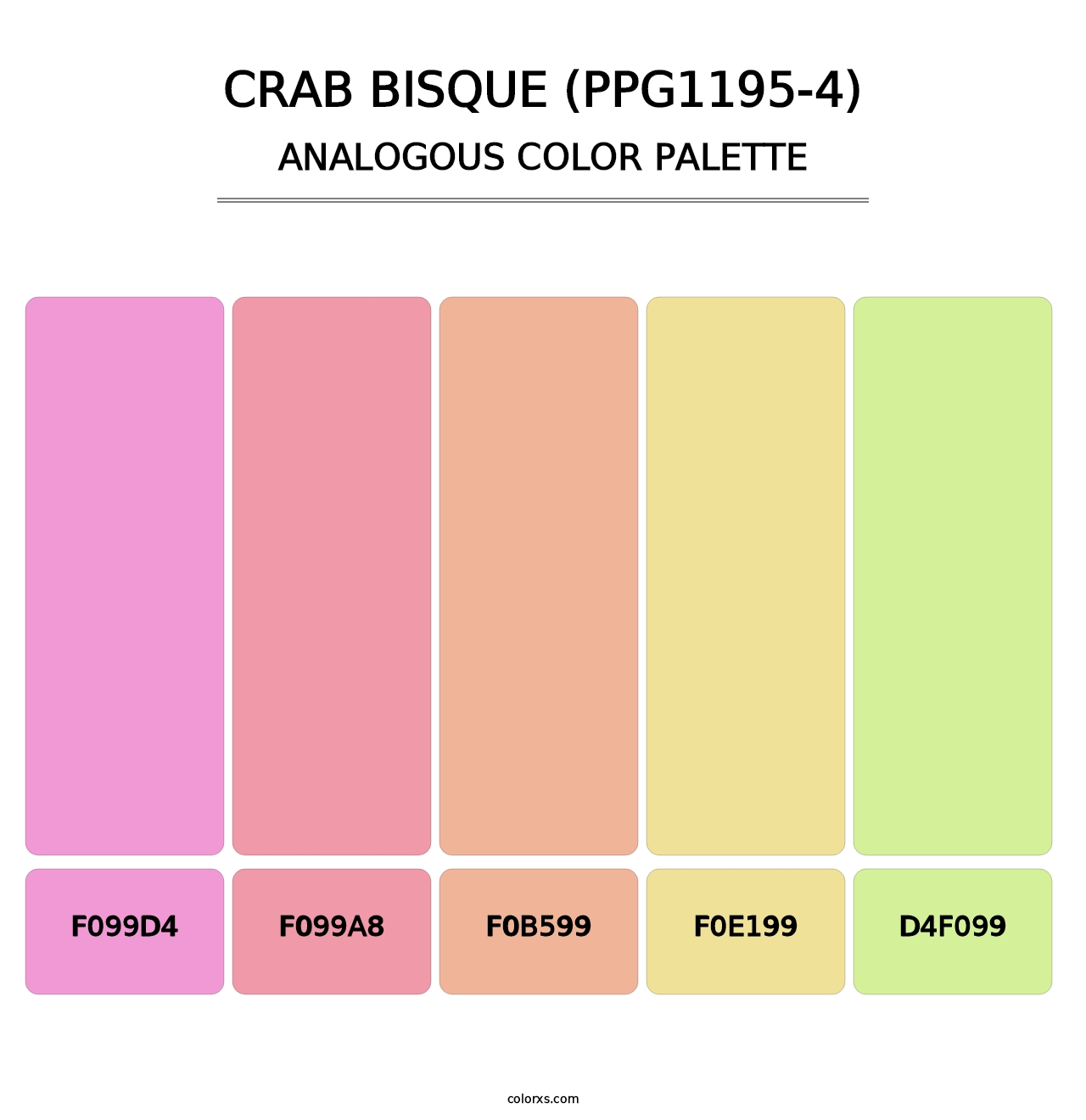 Crab Bisque (PPG1195-4) - Analogous Color Palette