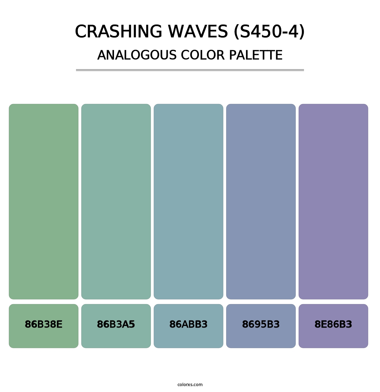 Crashing Waves (S450-4) - Analogous Color Palette