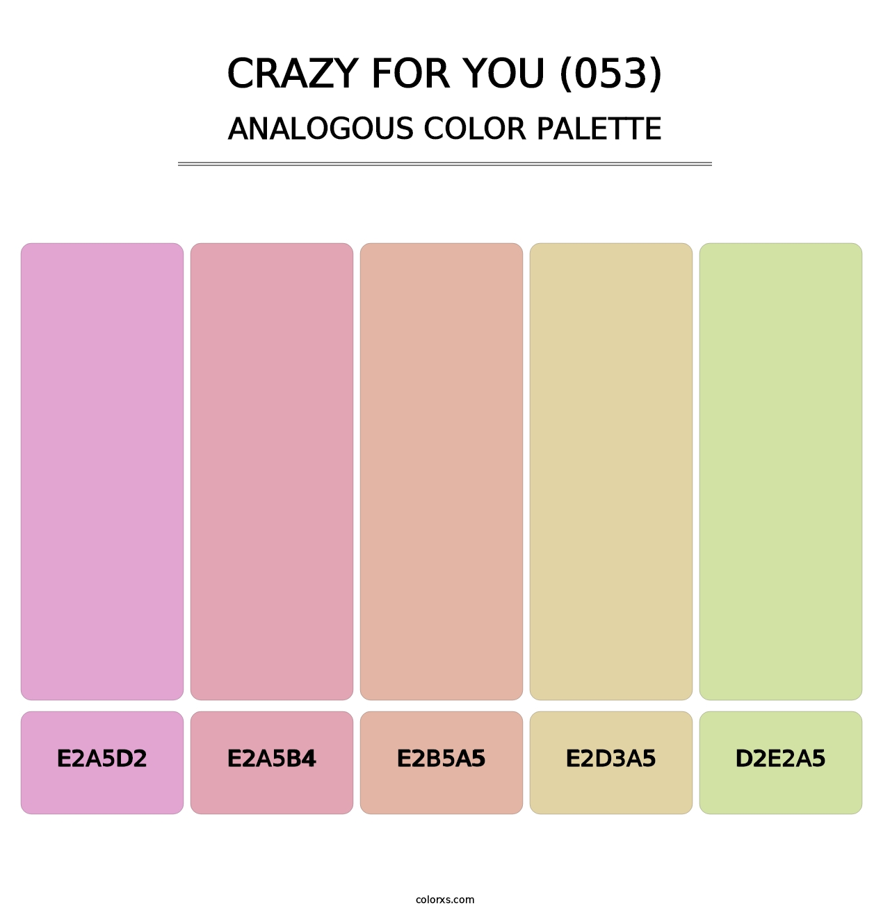 Crazy For You (053) - Analogous Color Palette