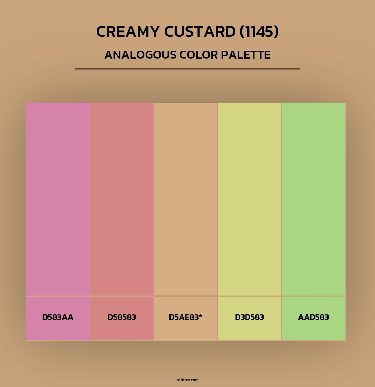 Creamy Custard (1145) - Analogous Color Palette