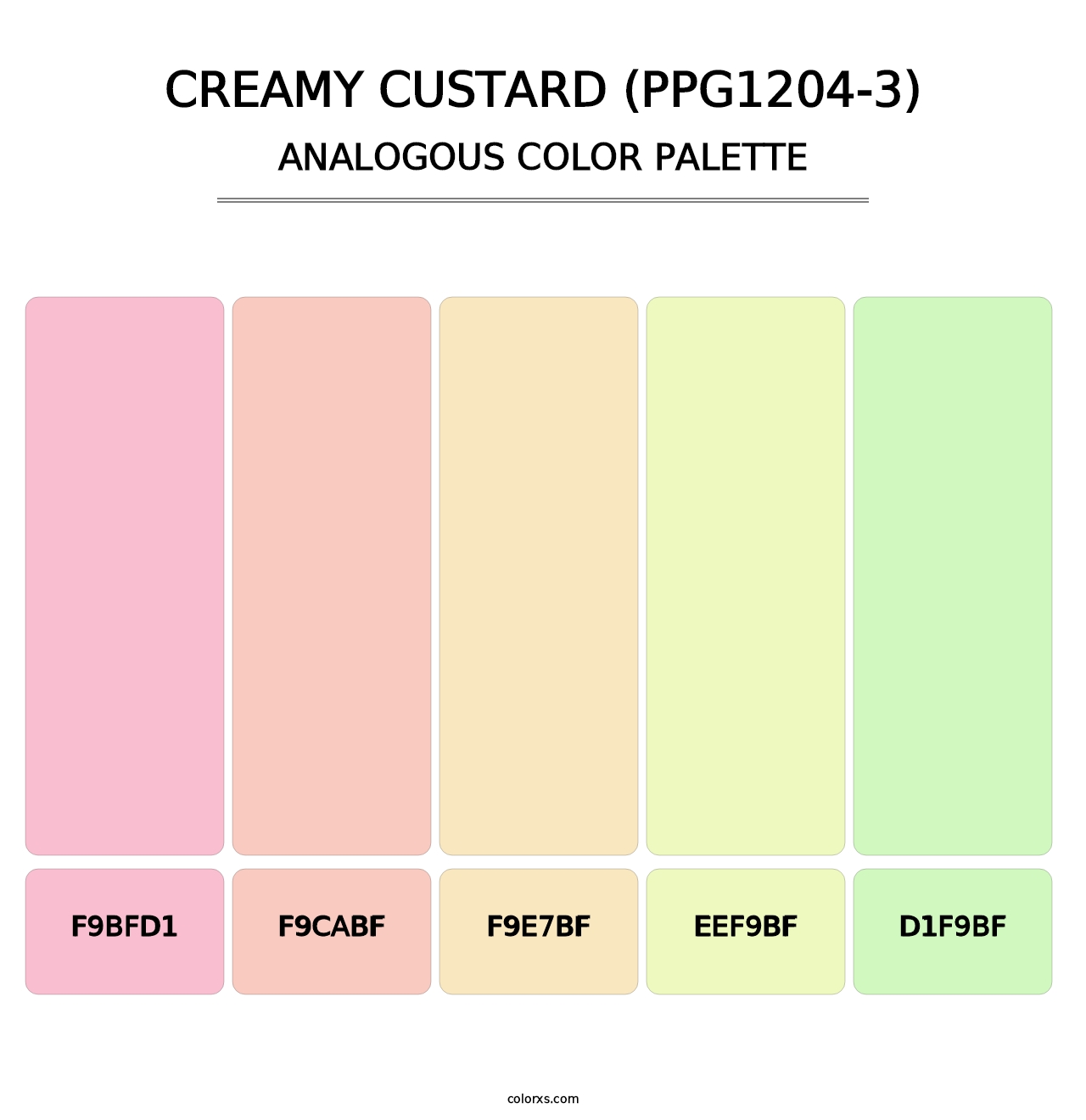Creamy Custard (PPG1204-3) - Analogous Color Palette