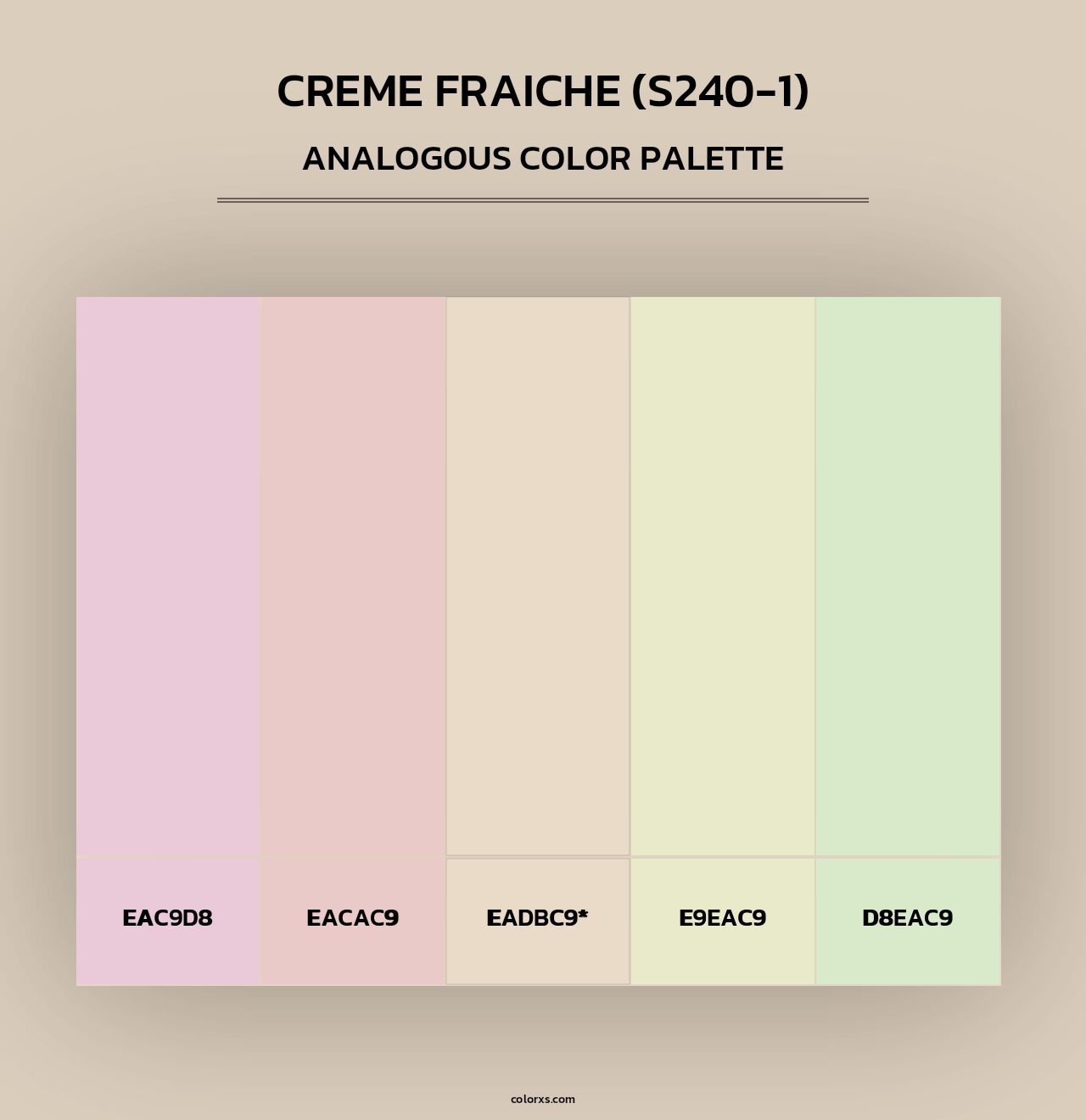 Creme Fraiche (S240-1) - Analogous Color Palette