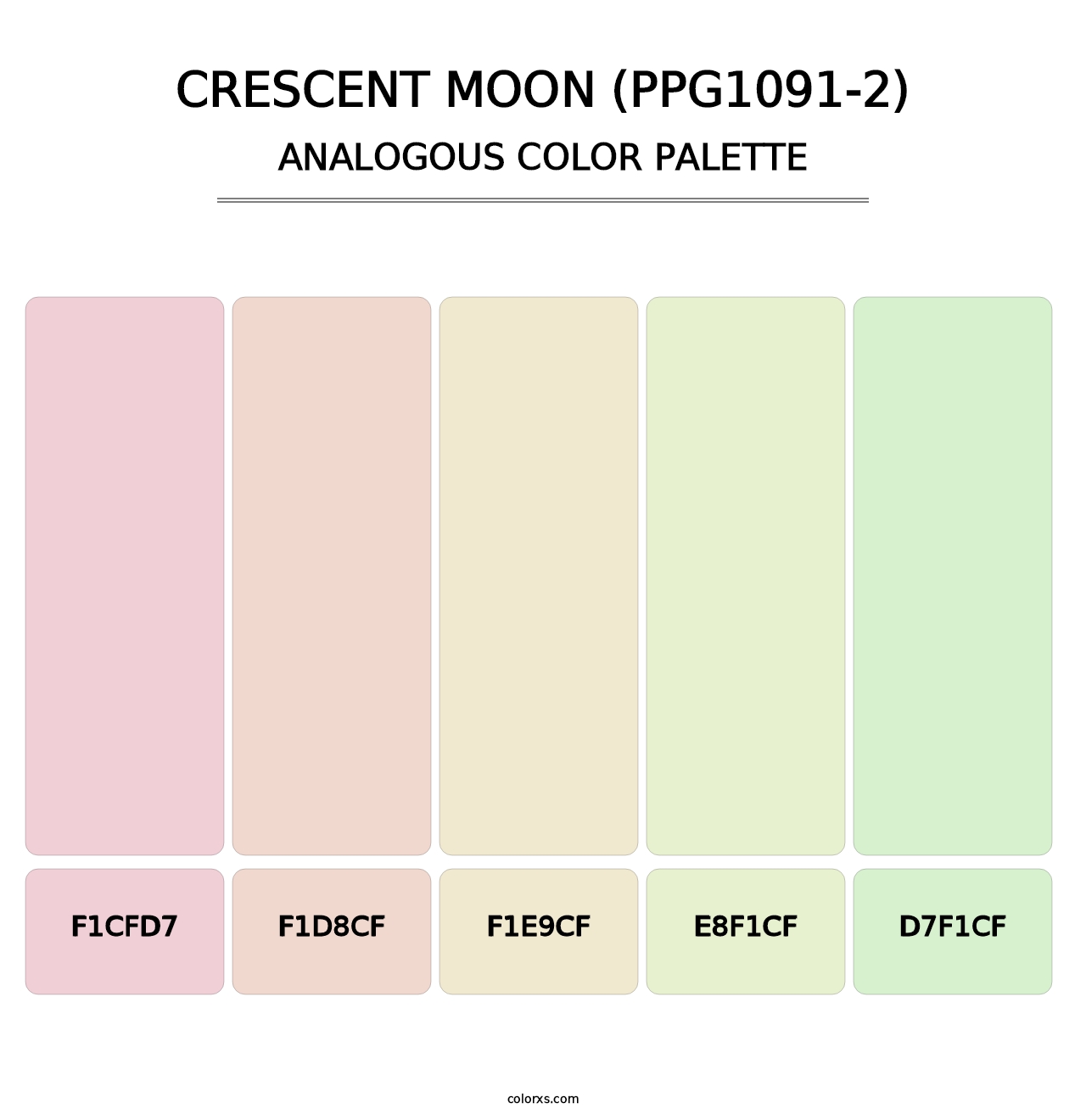 Crescent Moon (PPG1091-2) - Analogous Color Palette