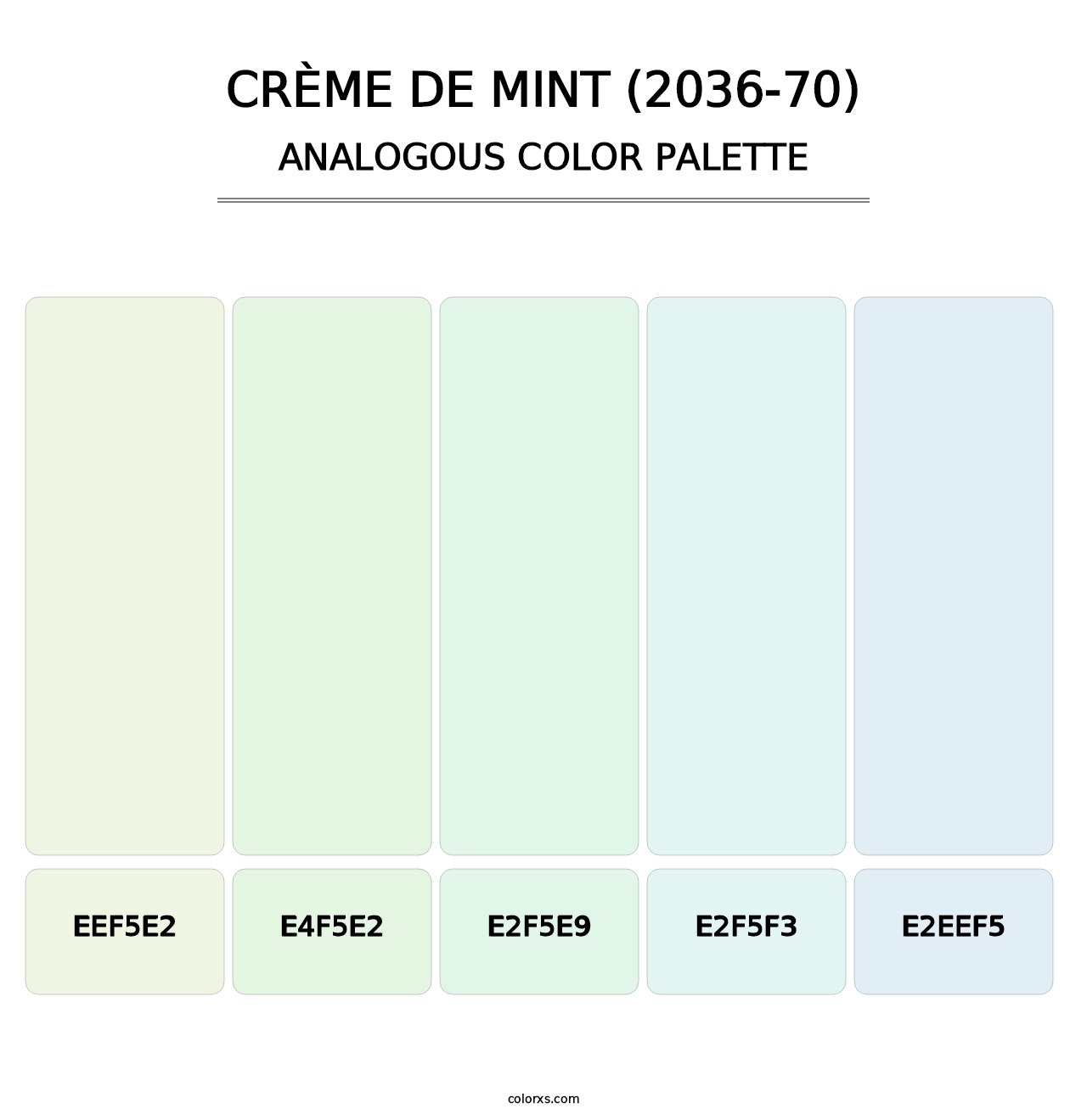 Crème de Mint (2036-70) - Analogous Color Palette