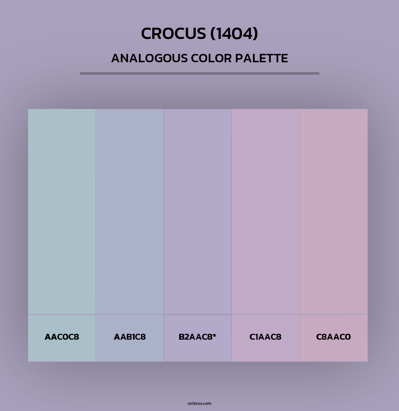 Crocus (1404) - Analogous Color Palette