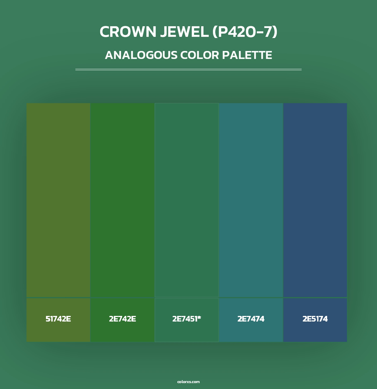Crown Jewel (P420-7) - Analogous Color Palette