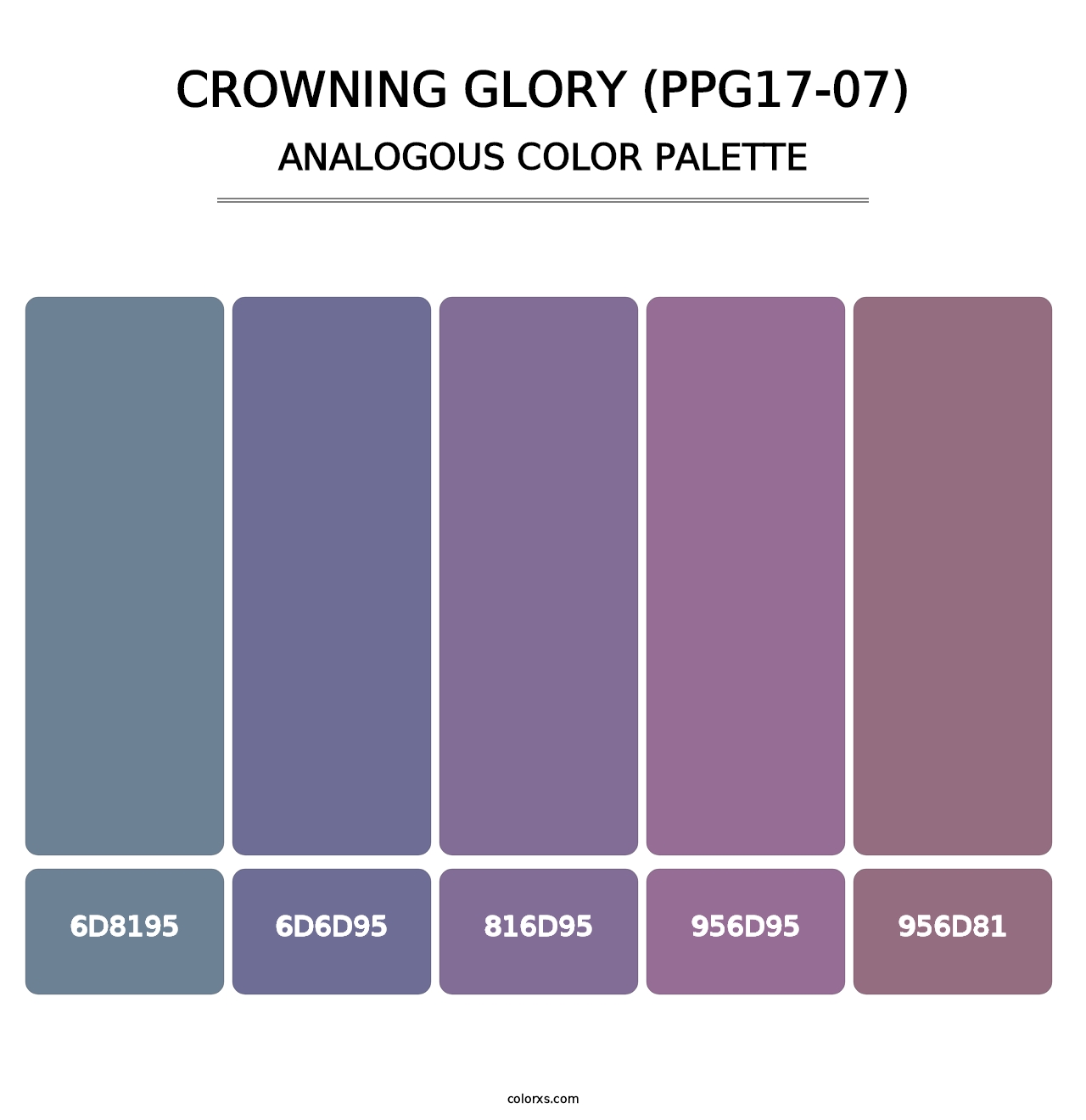 Crowning Glory (PPG17-07) - Analogous Color Palette