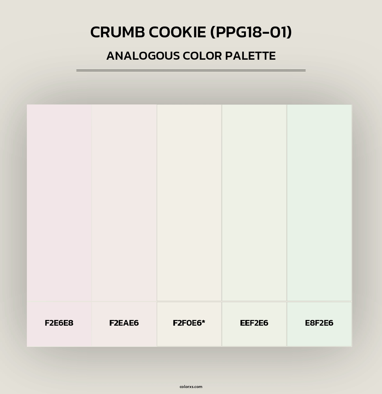 Crumb Cookie (PPG18-01) - Analogous Color Palette