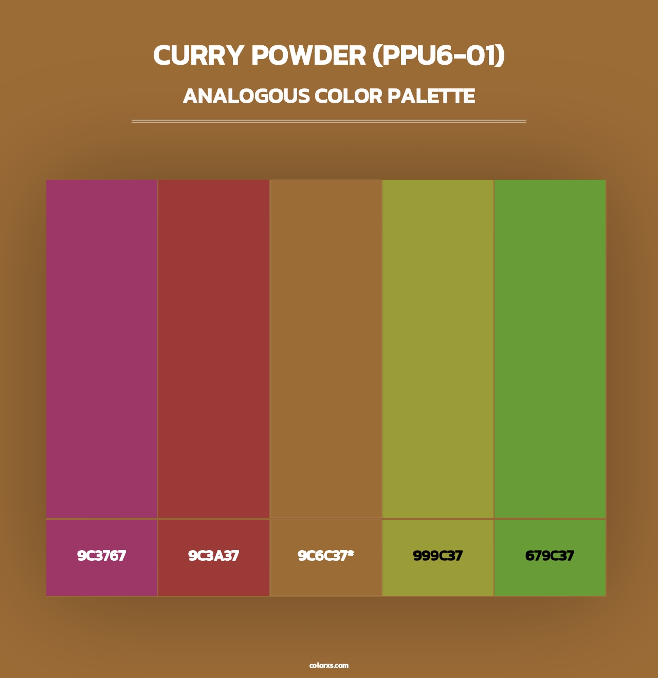 Curry Powder (PPU6-01) - Analogous Color Palette