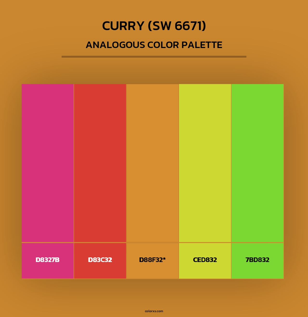 Curry (SW 6671) - Analogous Color Palette