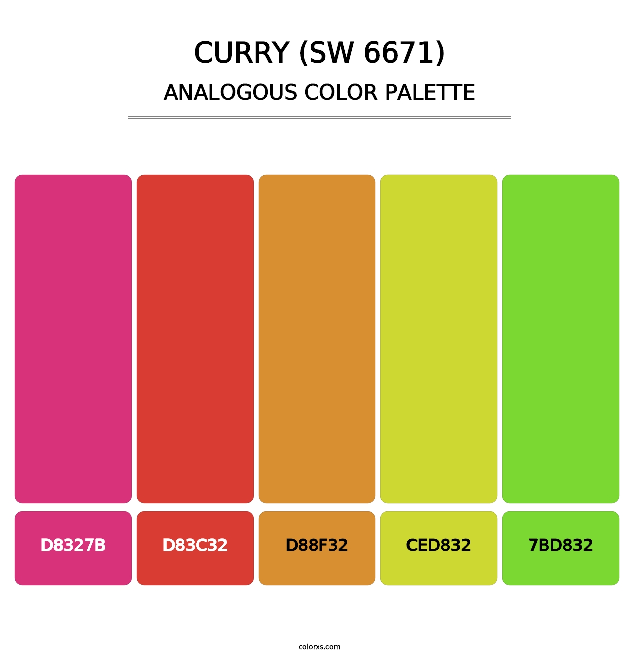 Curry (SW 6671) - Analogous Color Palette