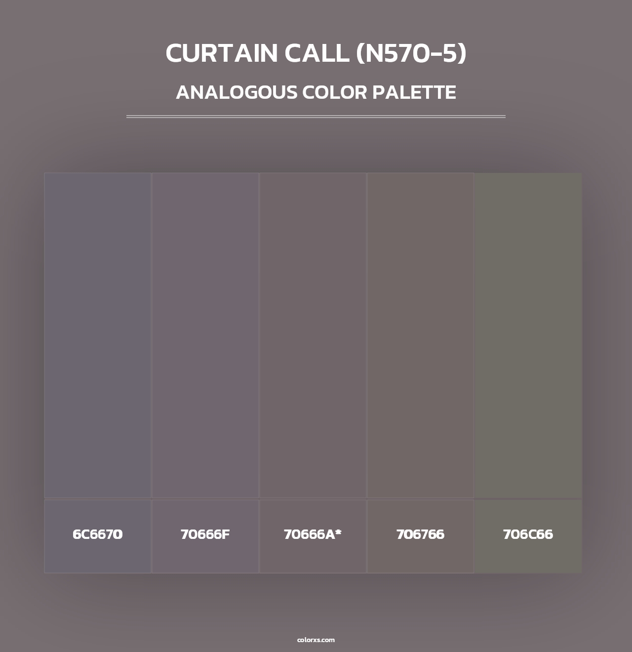Curtain Call (N570-5) - Analogous Color Palette