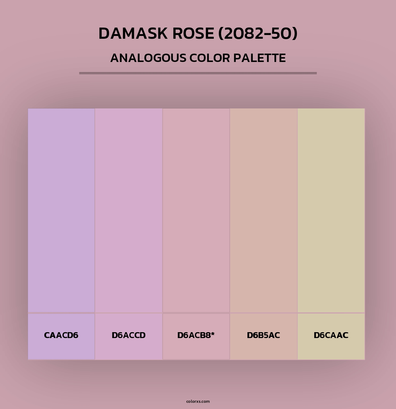 Damask Rose (2082-50) - Analogous Color Palette