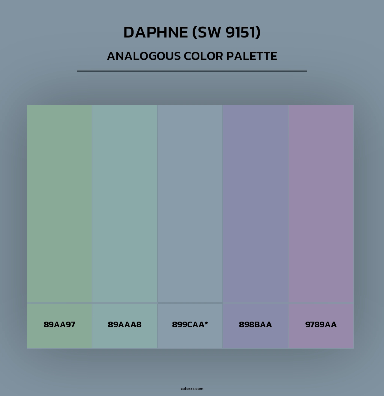 Daphne (SW 9151) - Analogous Color Palette