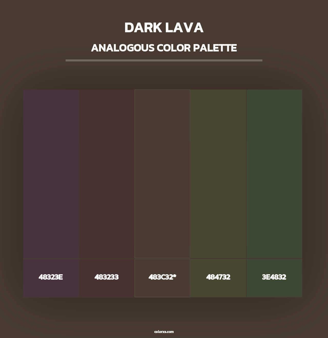 Dark Lava - Analogous Color Palette
