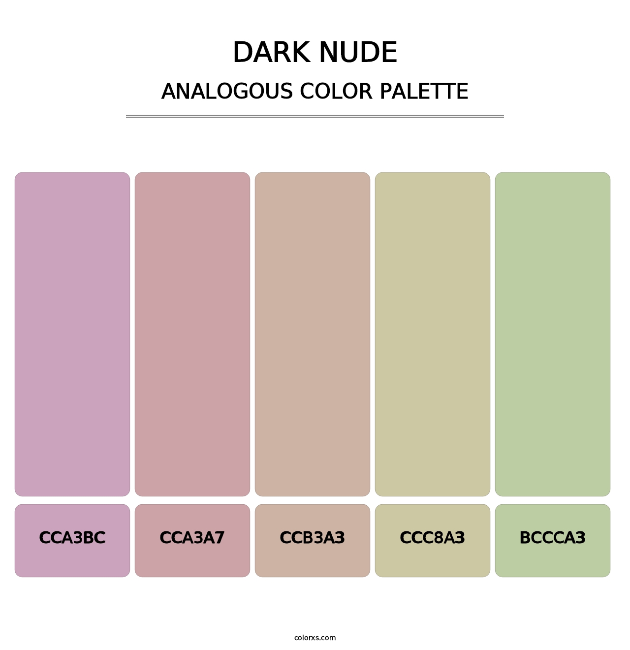 Dark Nude - Analogous Color Palette