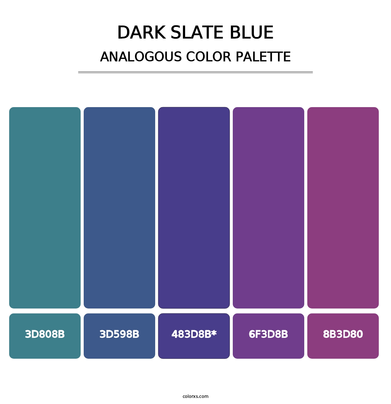Dark Slate Blue - Analogous Color Palette