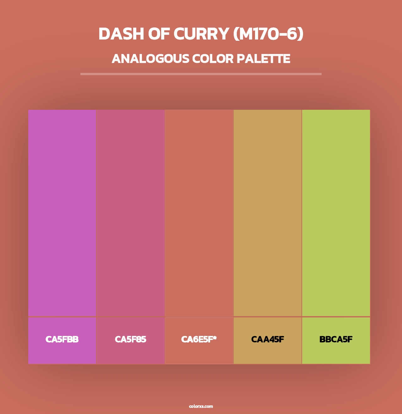 Dash Of Curry (M170-6) - Analogous Color Palette