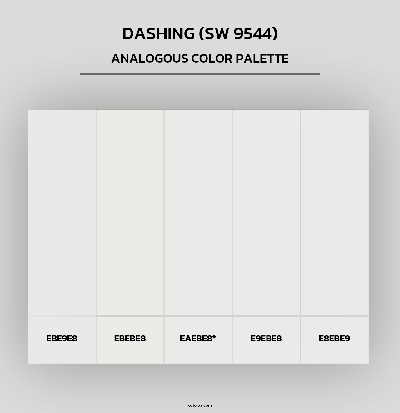 Dashing (SW 9544) - Analogous Color Palette