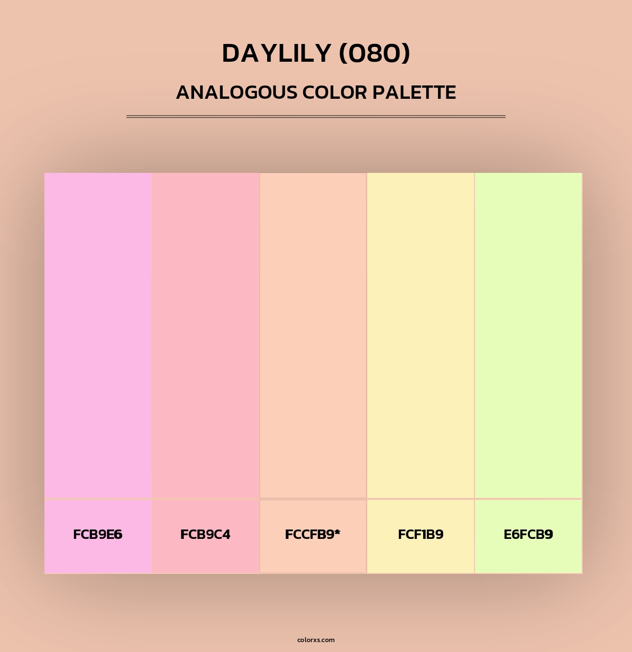 Daylily (080) - Analogous Color Palette