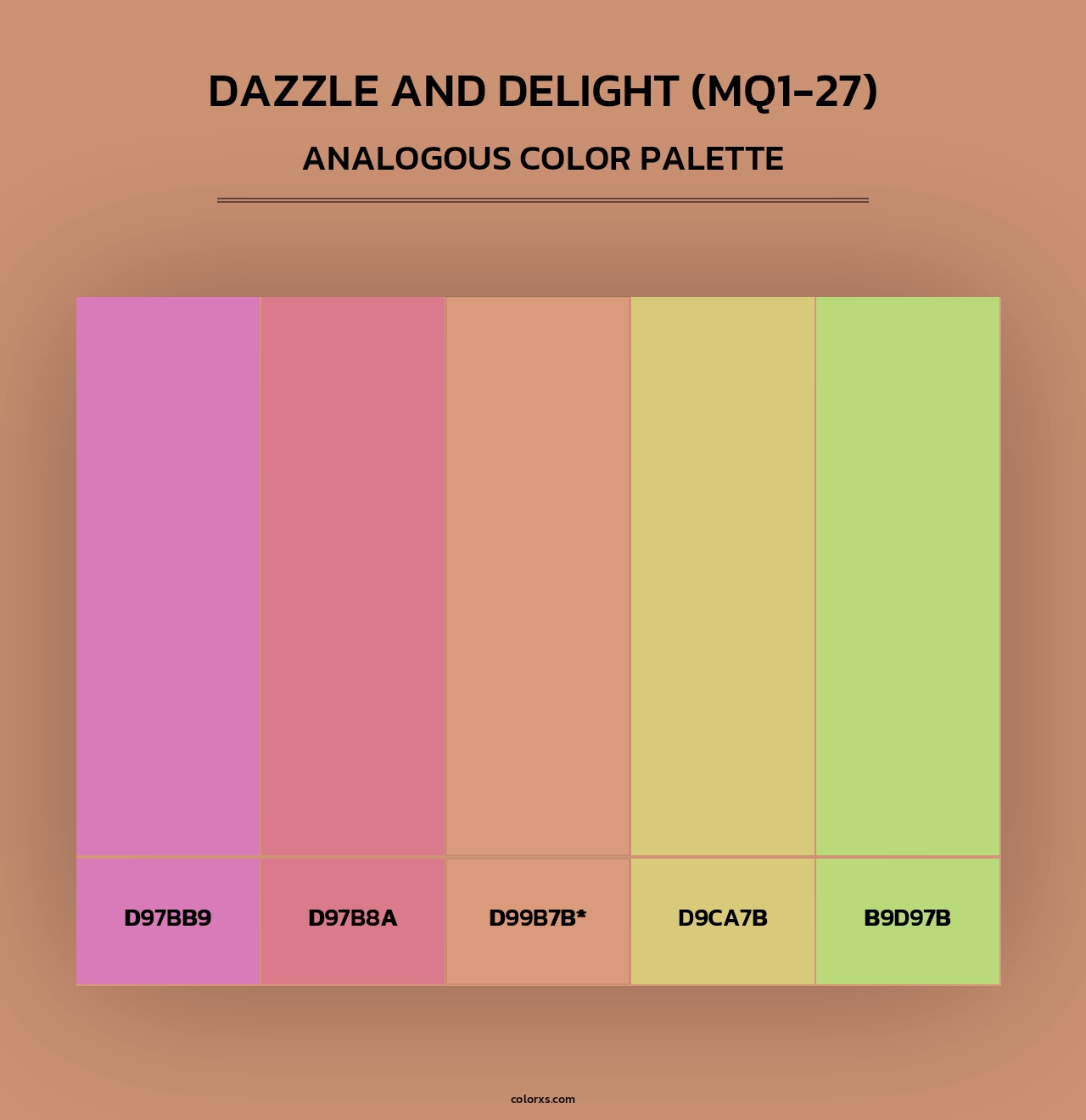 Dazzle And Delight (MQ1-27) - Analogous Color Palette