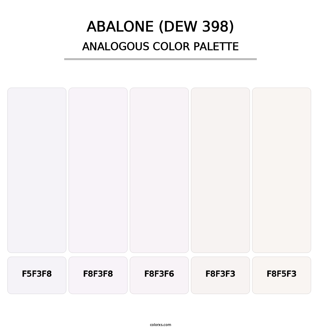 Abalone (DEW 398) - Analogous Color Palette