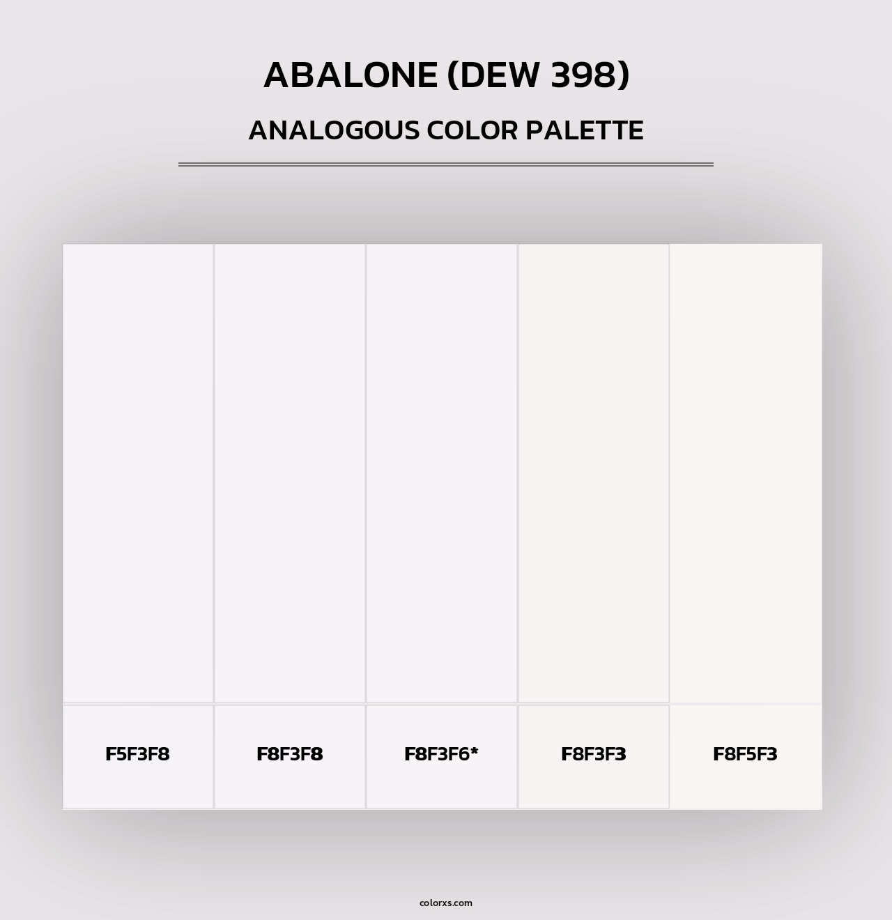 Abalone (DEW 398) - Analogous Color Palette