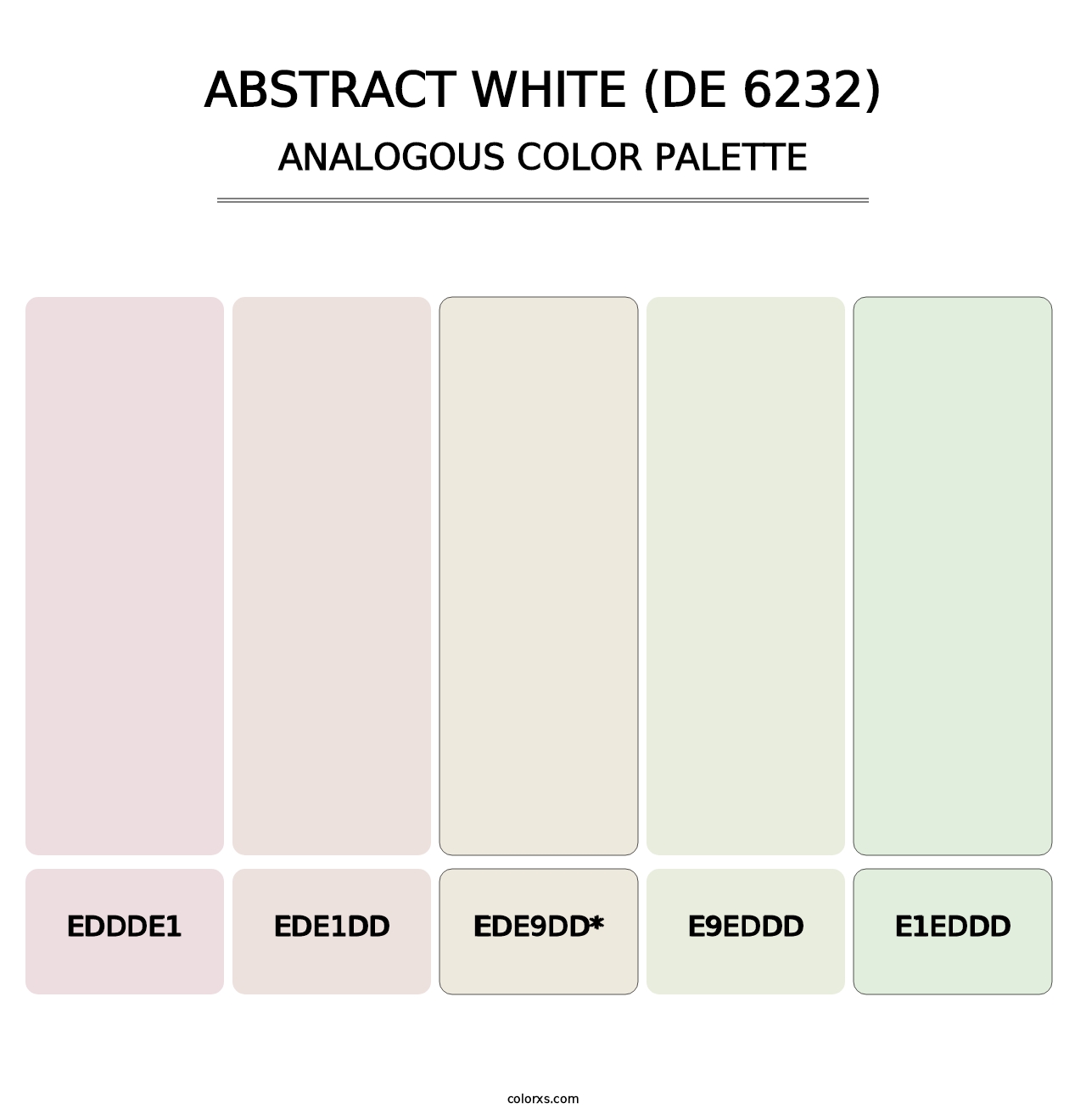 Abstract White (DE 6232) - Analogous Color Palette