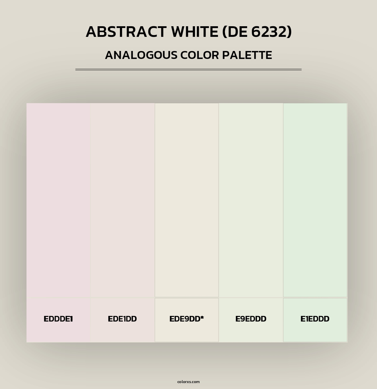 Abstract White (DE 6232) - Analogous Color Palette