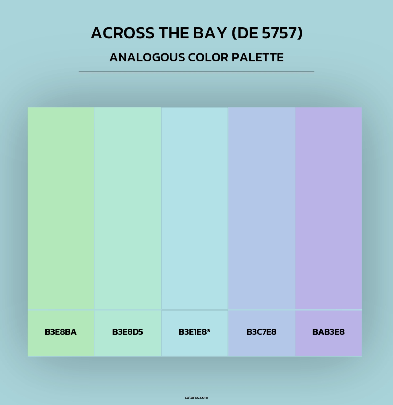 Across the Bay (DE 5757) - Analogous Color Palette