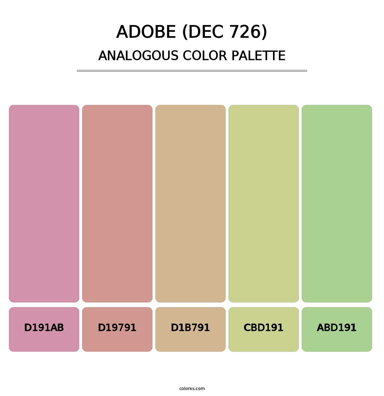 Adobe (DEC 726) - Analogous Color Palette