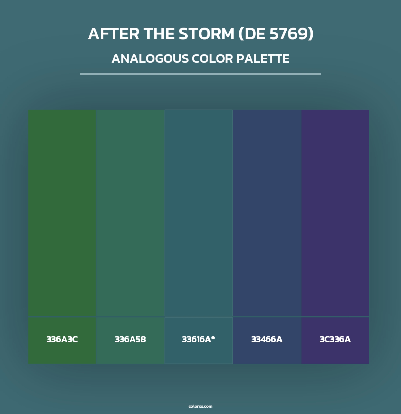 After the Storm (DE 5769) - Analogous Color Palette