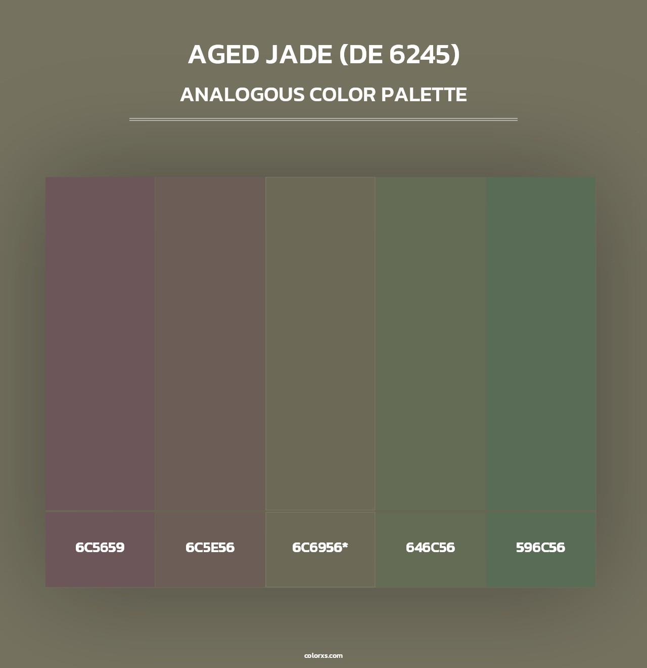 Aged Jade (DE 6245) - Analogous Color Palette