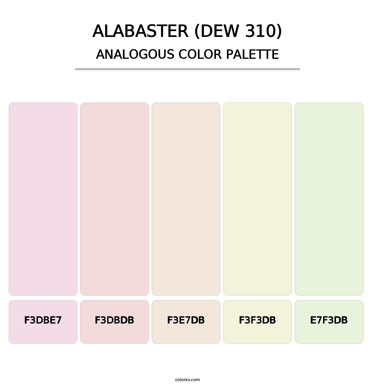 Alabaster (DEW 310) - Analogous Color Palette