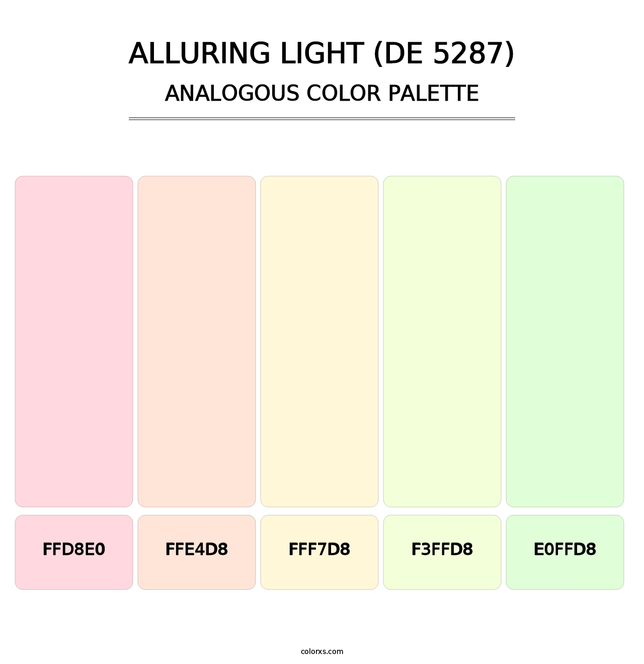 Alluring Light (DE 5287) - Analogous Color Palette