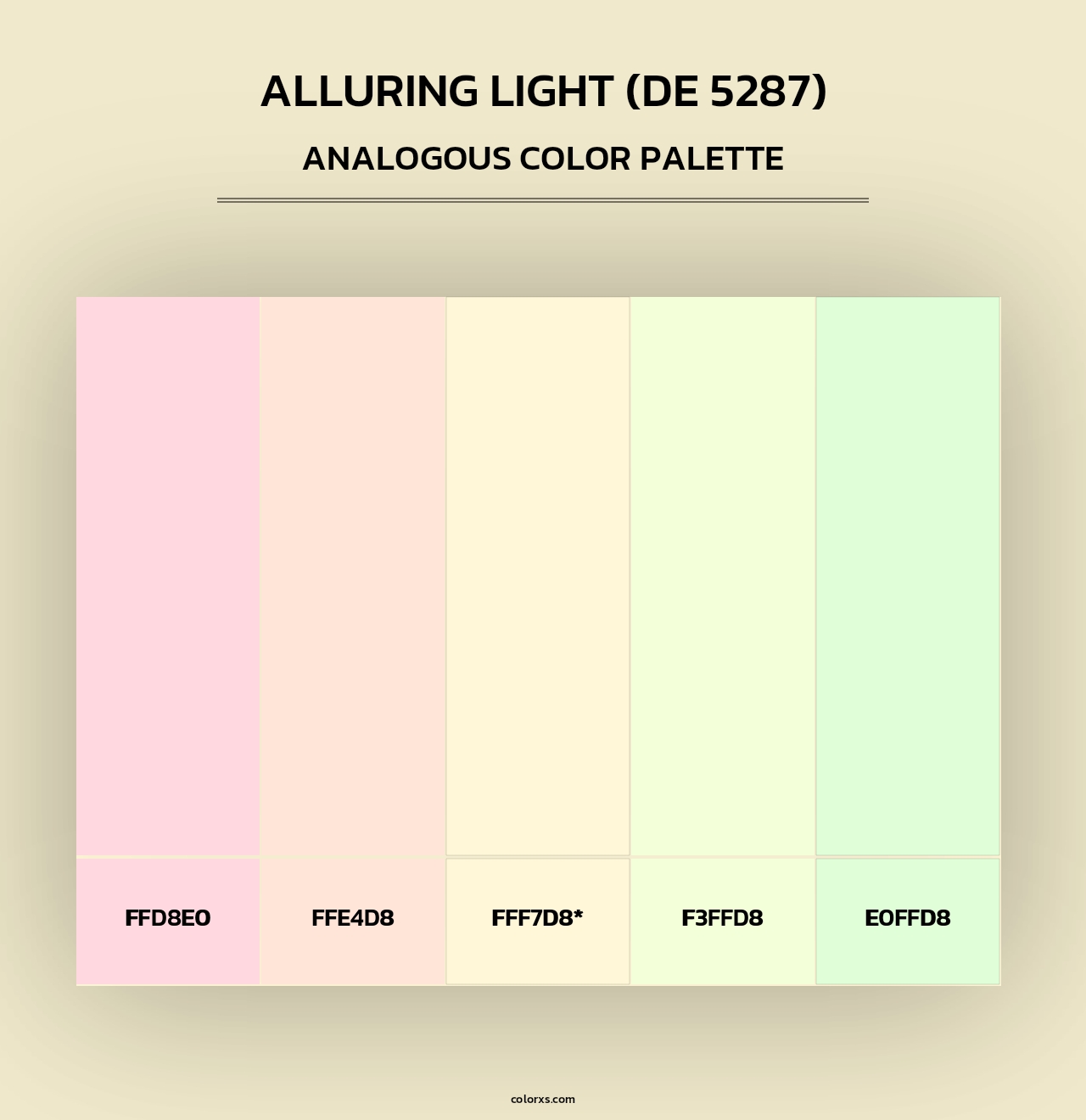 Alluring Light (DE 5287) - Analogous Color Palette