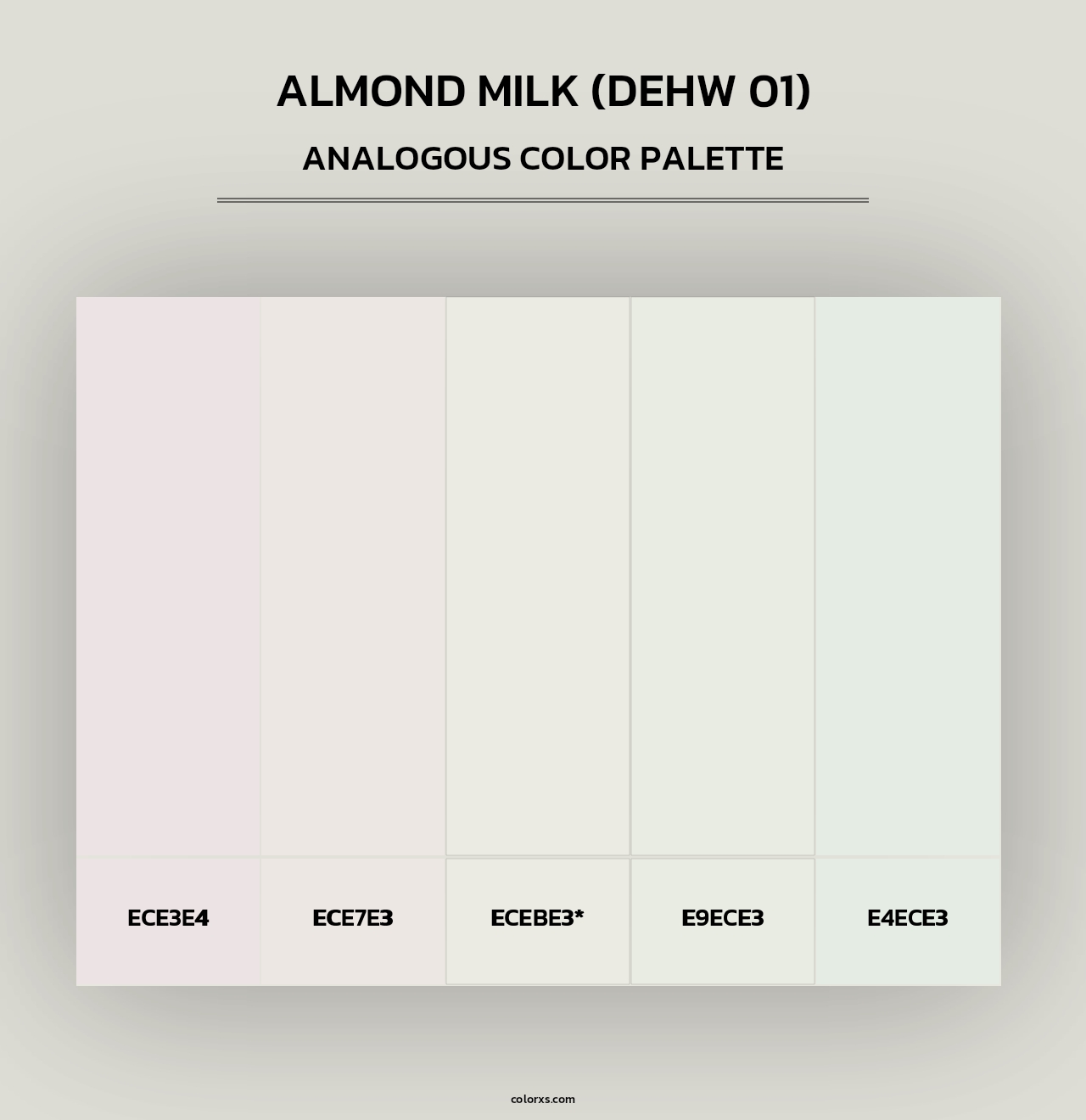 Almond Milk (DEHW 01) - Analogous Color Palette