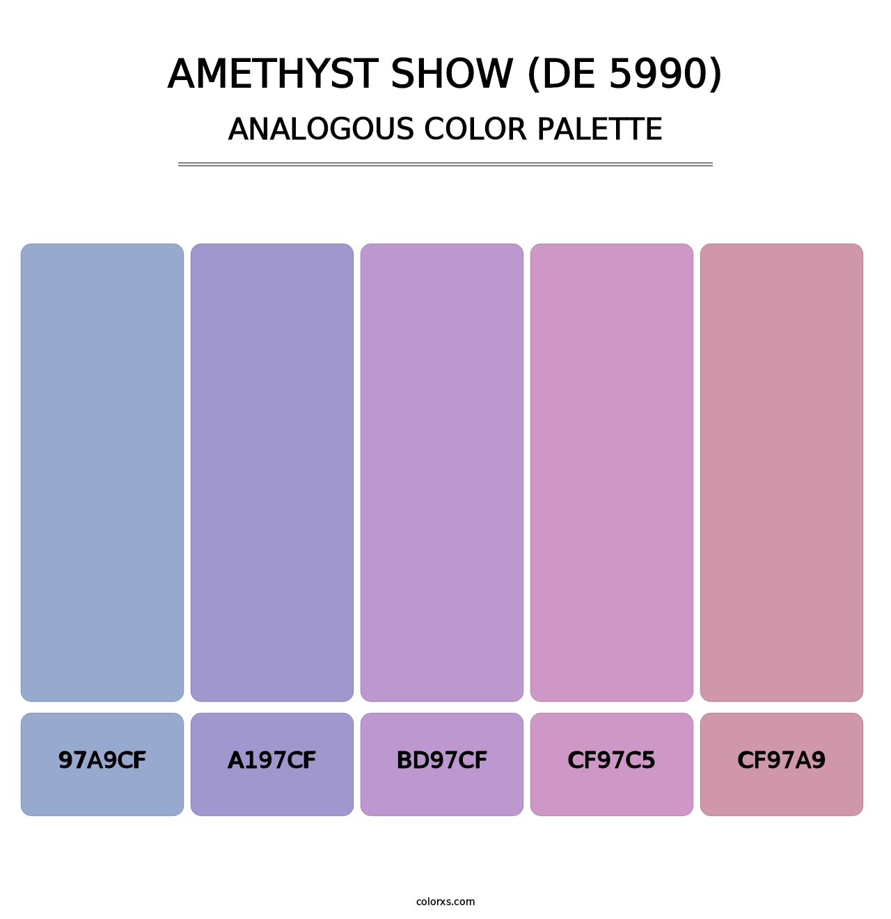 Amethyst Show (DE 5990) - Analogous Color Palette