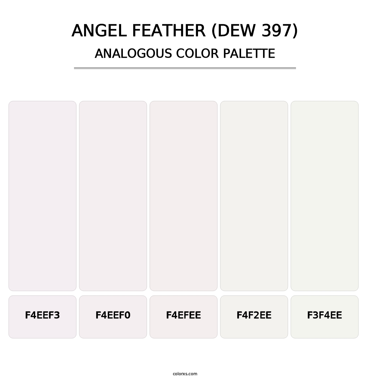 Angel Feather (DEW 397) - Analogous Color Palette