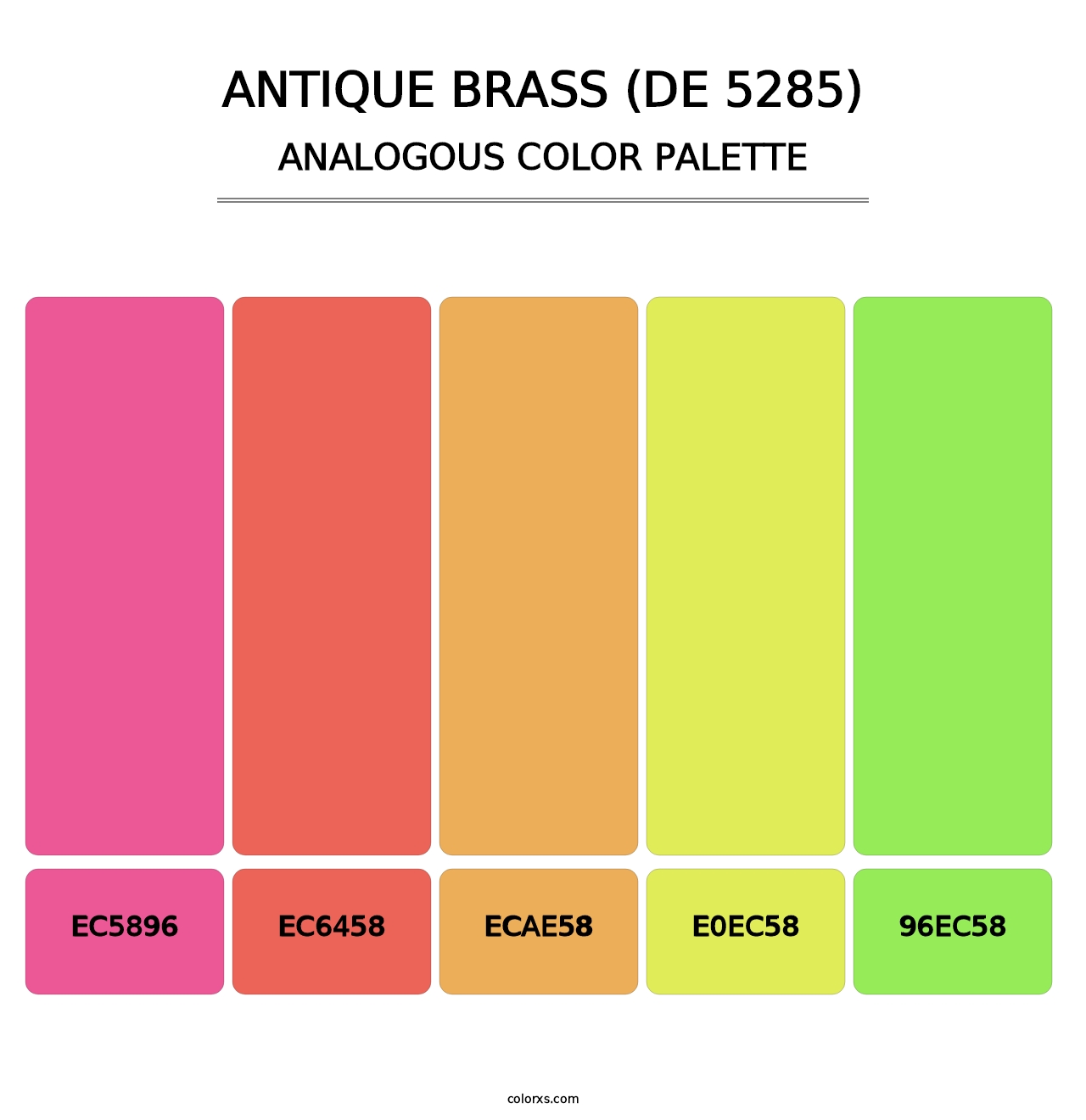 Antique Brass (DE 5285) - Analogous Color Palette