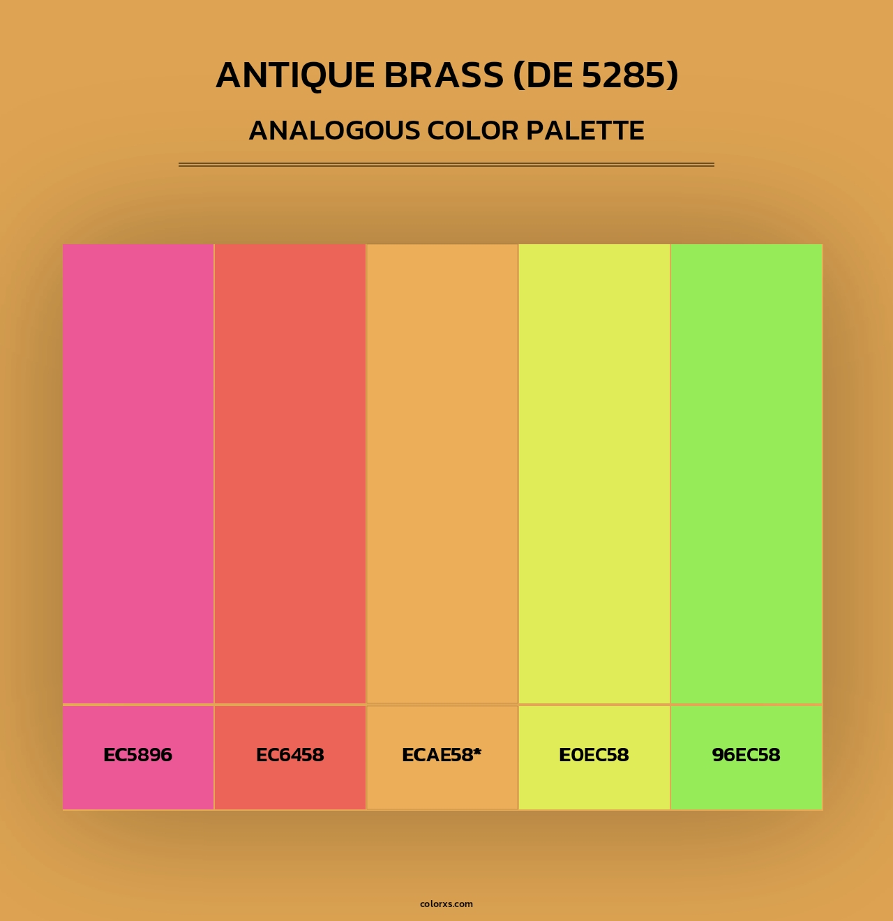 Antique Brass (DE 5285) - Analogous Color Palette