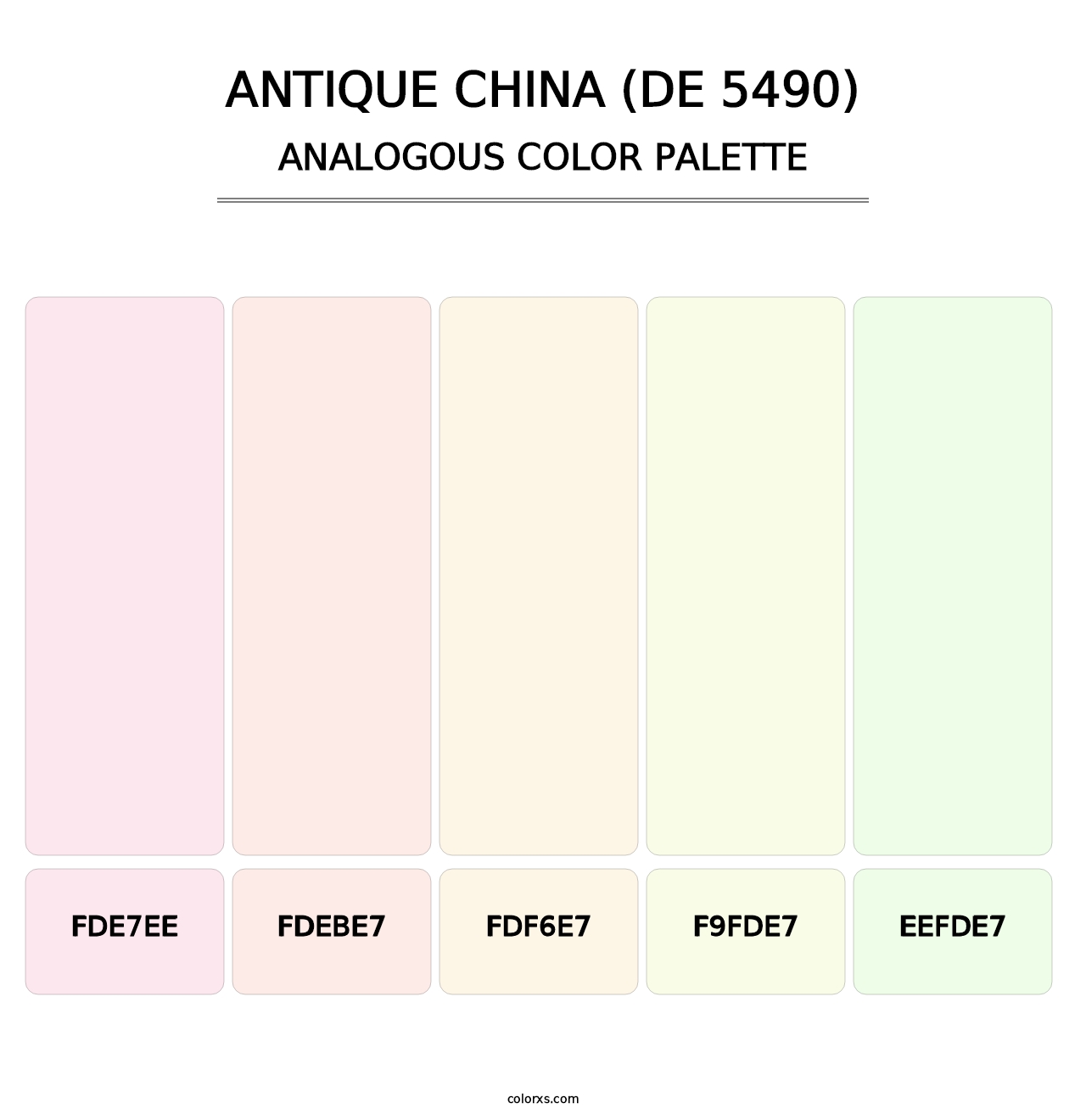 Antique China (DE 5490) - Analogous Color Palette