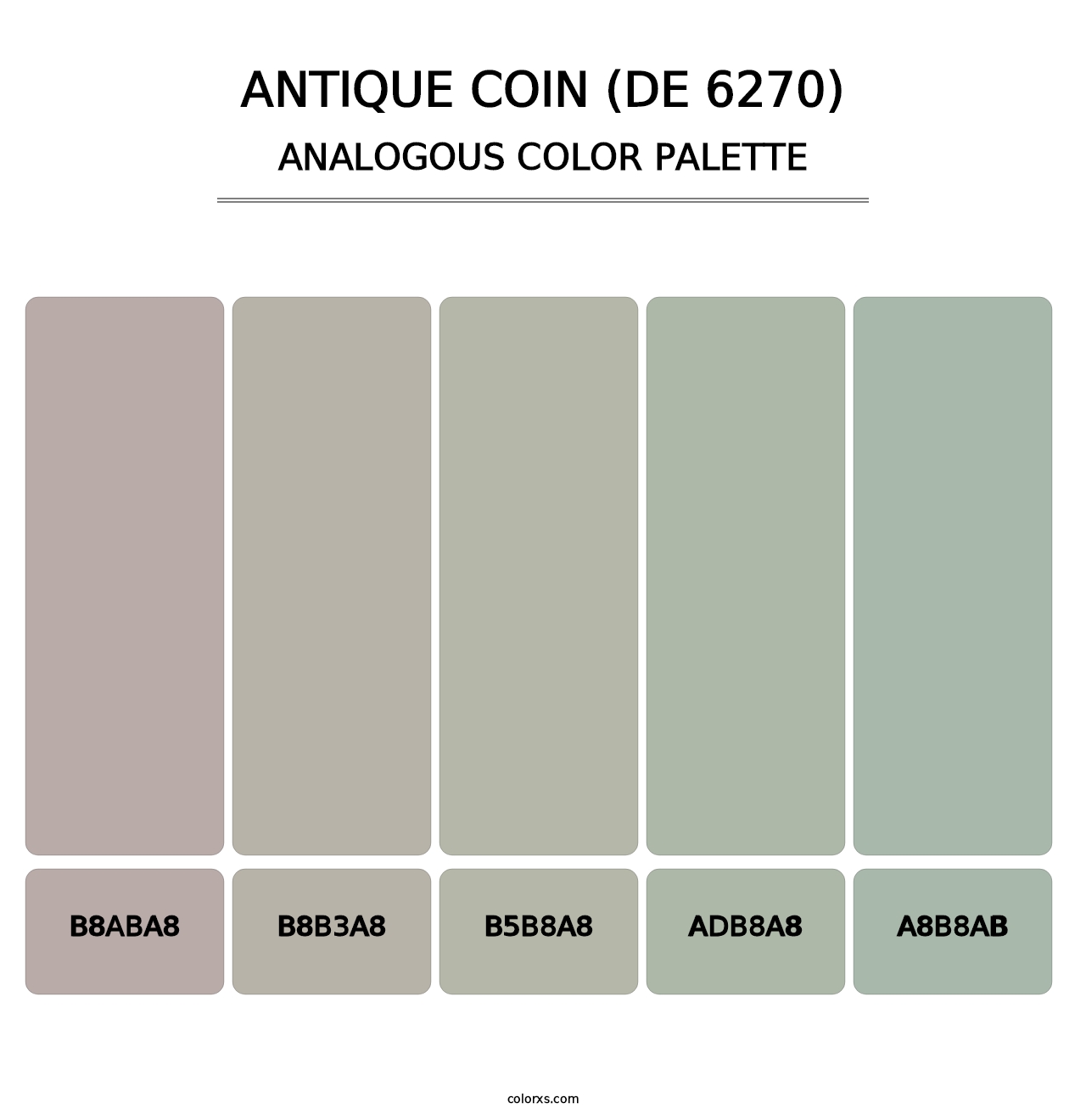 Antique Coin (DE 6270) - Analogous Color Palette