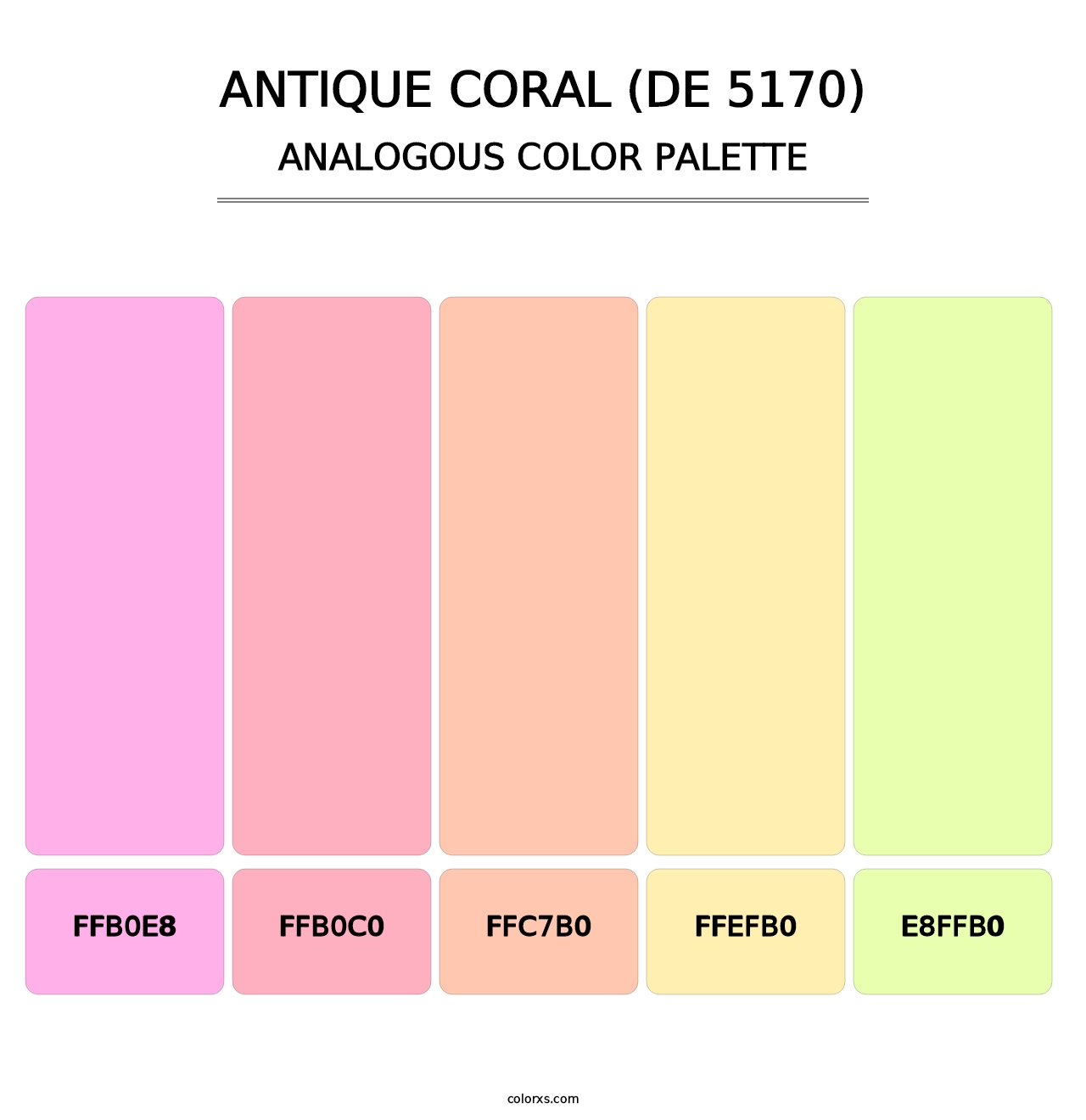 Antique Coral (DE 5170) - Analogous Color Palette