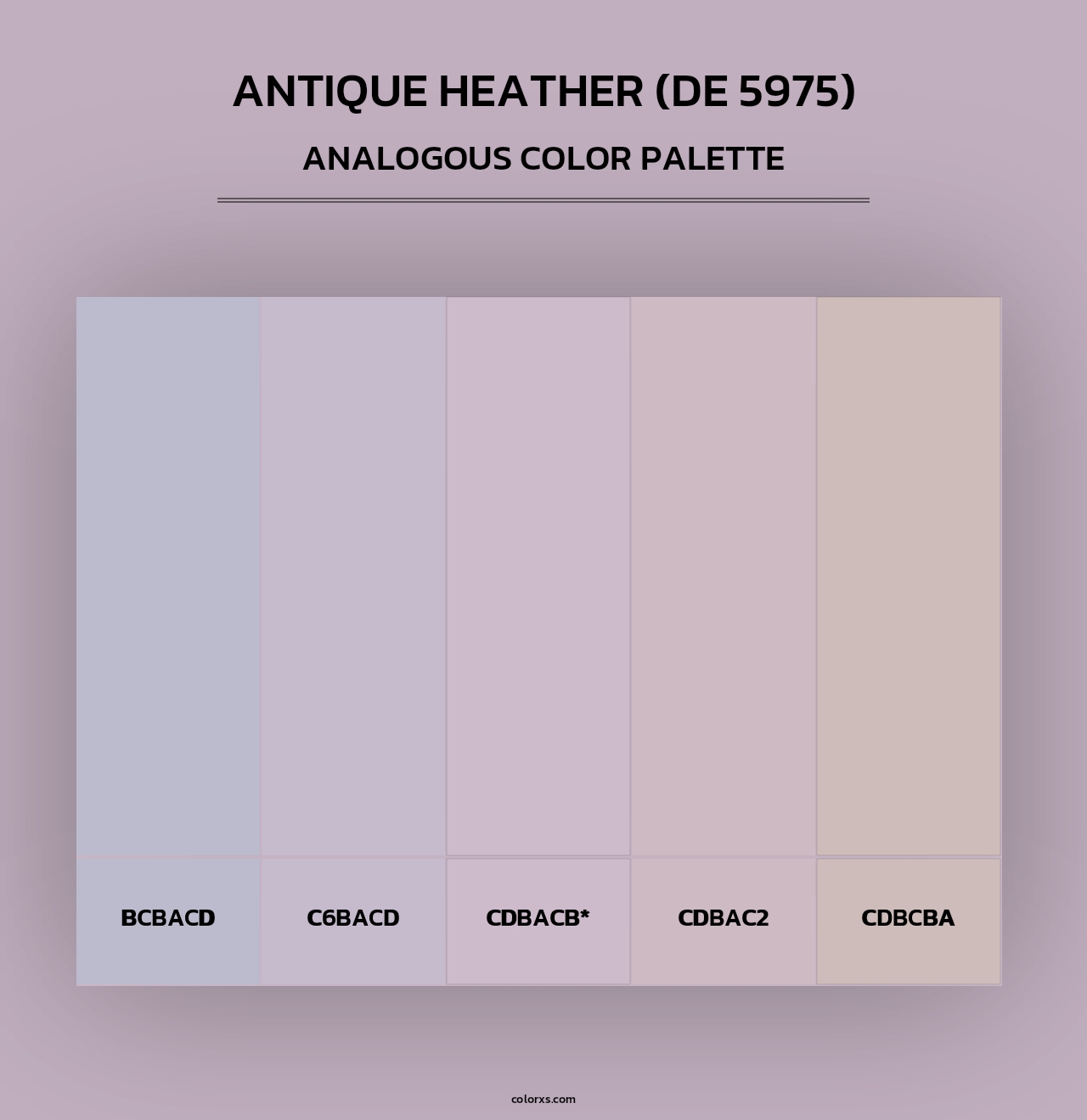 Antique Heather (DE 5975) - Analogous Color Palette