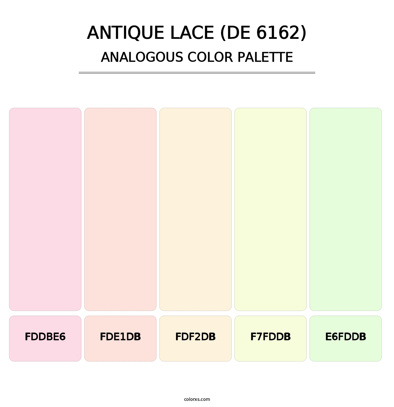 Antique Lace (DE 6162) - Analogous Color Palette