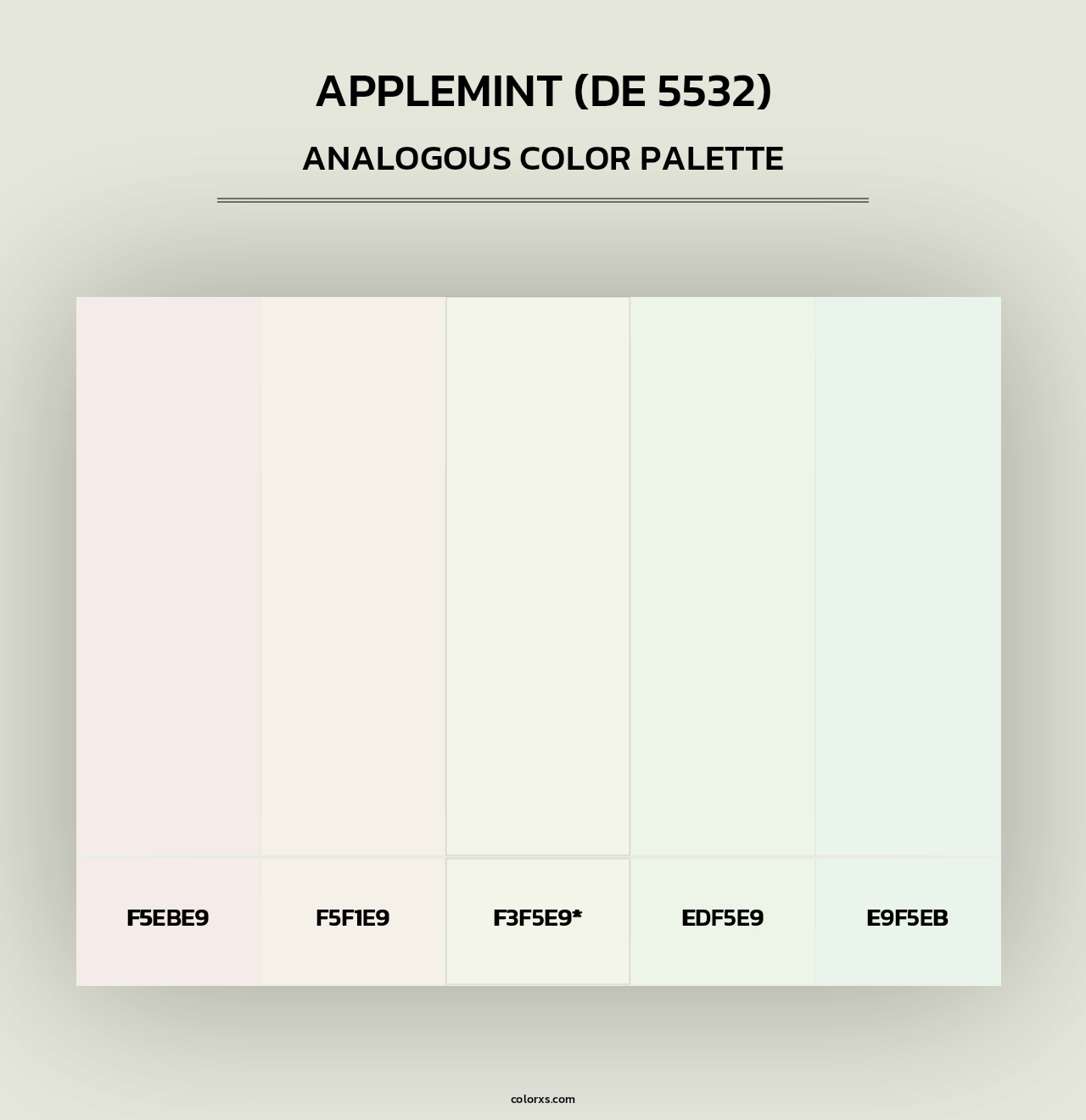 Applemint (DE 5532) - Analogous Color Palette