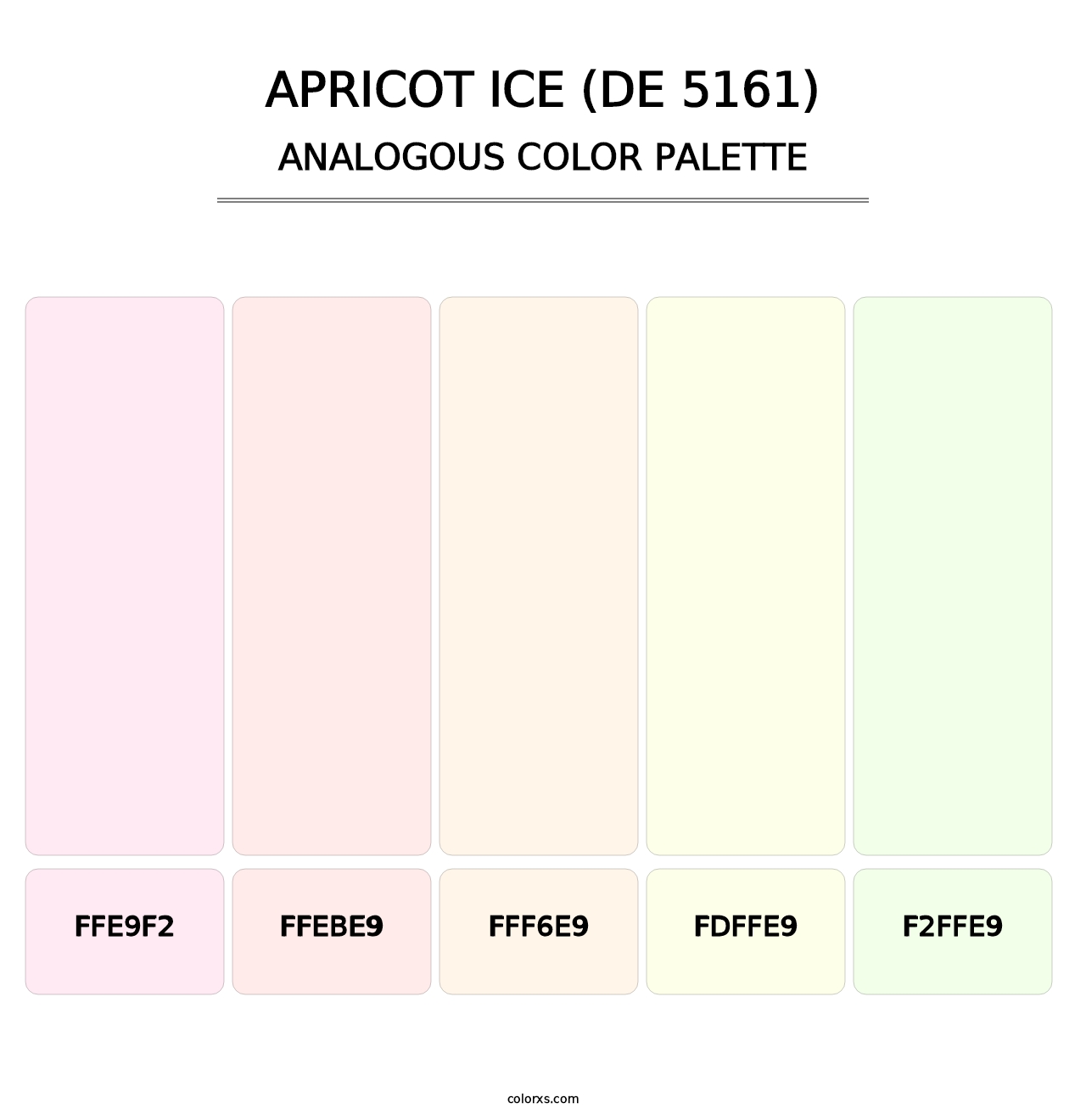 Apricot Ice (DE 5161) - Analogous Color Palette